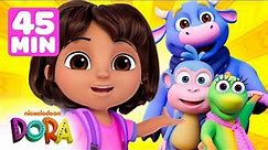 Dora's Friendship Adventures! 💕 45 Minute Full Episode Marathon! | Dora & Friends