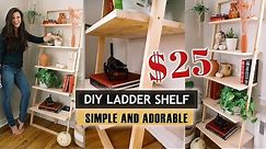 HOW TO MAKE LADDER SHELF | Easy woodworking project | If Only April