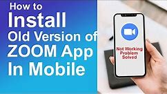 How to Install Old Version of Zoom App | Voice Cracking on Zoom Meeting Login Failed Problem Solved