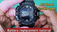 How to change the battery on your G-SHOCK GBA-400 watch || AC Reset || Crown Open || G Shock