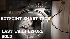 Hotpoint smart tech Whites wash full cycle cotton standard 60°C