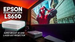 Epson LS650 Laser UST 4K Projector with Incredible Brightness