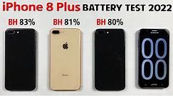 iPhone 8 Plus Battery Life DRAIN TEST in 2022 | 8 Plus Battery Health 83%, 81%, 80% Backup Test 2022