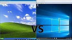 Comparing Windows 10 to Windows XP