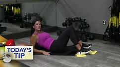 Glute bridge with extension - Today's Tip
