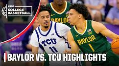Baylor Bears vs. TCU Horned Frogs | Full Game Highlights | ESPN College Basketball