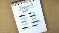 10 Shades of Blue ~ How to Make Sky Blue Paint, Teal Color, Navy Blue Colour, Denim and Blue Gray
