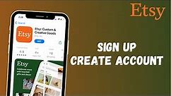 How to Sign Up Etsy App | Create Etsy Account