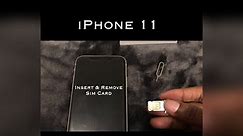 How To Insert & Remove Sim Card IPhone 11