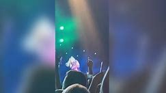 Moment Bebe Rexha hit in face by phone thrown by fan