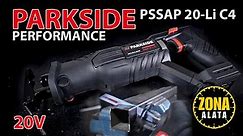 Parkside Performance PSSAP 20-Li C4 Sabljasta testera - Lisicarka - TEST 4K