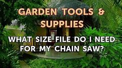 What Size File Do I Need for My Chain Saw?