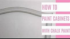 how to paint cabinets with chalk paint