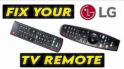 How To Fix Your LG TV Remote Control That is Not Working