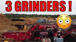 Grinder Overload: 3 Huge Machines Running Simultaneously