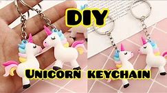 🦄 DIY unicorn Keychain 🦄 How to make unicorn Keychain at home | Unicorn school Supplies diy