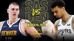 San Antonio Spurs vs Denver Nuggets Full Game Highlights | March 15, 2024 | FreeDawkins