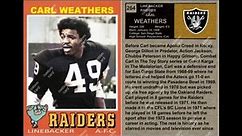 RIP to the Former Raiders LB and Hollywood Star Carl Weathers