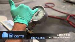ASTM C231 - ACI Concrete Air Test - Pressure Method