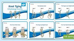 Knot Tying Challenge Cards