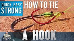 HOW TO TIE A FISHING HOOK | Quick Easy Strong | single and double hook rig | The best hook knot