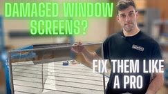 How To Repair Window Screens
