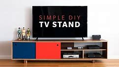 How To Make a DIY Mid Century Modern TV Stand | Woodworking