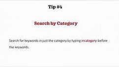 Wikipedia Search Tips