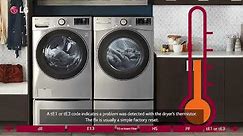 [LG Dryers] Troubleshooting & Resolving LG Dryer Display Codes