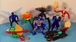 2010 BATMAN THE BRAVE and THE BOLD SET OF 8 McDONALD'S HAPPY MEAL COLLECTION TOYS VIDEO REVIEW