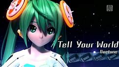 [1080P Full風] Tell Your World -Hatsune Miku 初音ミク Project DIVA Arcade English lyrics Romaji subtitles
