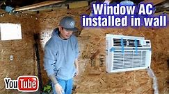 How to install window AC unit into wall