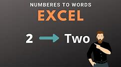 Excel Formula to convert Numbers to Words Using SpellNumber Function | Learn Excel S1 EP3