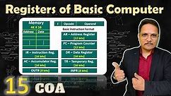 Registers of Basic Computer in COA