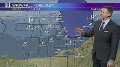 Precipitation headed to Chicagoland overnight into Friday, significant snowfall could drop north of city