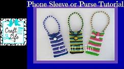 Craft Life Phone Sleeve or Purse on One Rainbow Loom fits iPhone & iPod