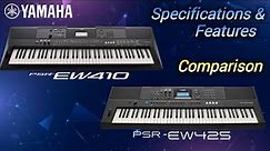 Yamaha PSR-EW410 VS PSR-EW425 Full Comparison