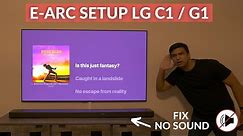 No sound from the LG soundbar from your LG OLED TV? watch this..