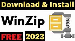 How to Download and Install WinZip Full Version For Free in Windows 7 / 8 / 10 / 11 || Hindi || 2023