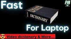 FASTEST & Best dictionary for PC - Download Any language dictionaries for Windows Computer - Laptop