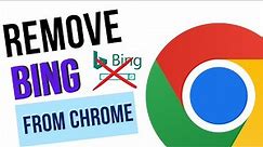 How to Remove Bing from Chrome | Fix Google Chrome Search Engine Changing to Bing - Remove Bing