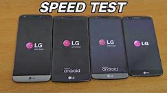 LG G5 vs G4 vs G3 vs G2 - Speed Test (4K)