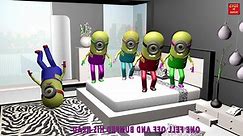 5 Little MINIONS Jumping On The Bed | Kids Songs Nursery Rhymes Children Songs | 3D Animation