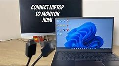 Connect Laptop to Monitor - Windows 11 HDMI - How To