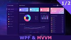 WPF & MVVM/ Modern Main UI Design (Part 1/2) - Repository of Styles, Menu Buttons, Icons, Drag...