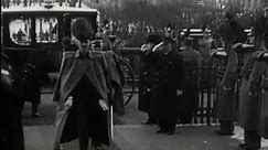 King Haakon VII of Norway opens the parliament in 1936