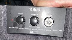 Yamaha YST-SW150 - Hacked with machete / Subwoofer to repair (Right?)