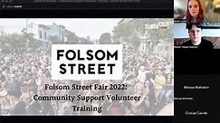 Folsom Street Fair 2022: Community Support Volunteer Training