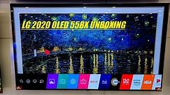 LG 2020 OLED 55BX UNBOXING