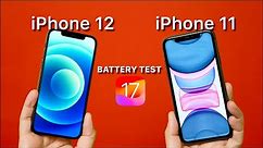 SHOCKING!!! iPhone 11 vs iPhone 12 iOS 17 Battery Test!